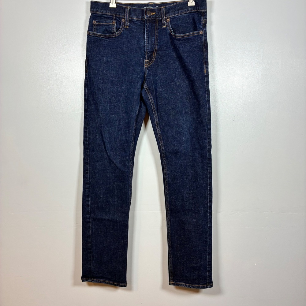 Old Navy Jeans Mens 31x32 Dark Wash Slim Built-In Tough Flex Denim Pants Classic